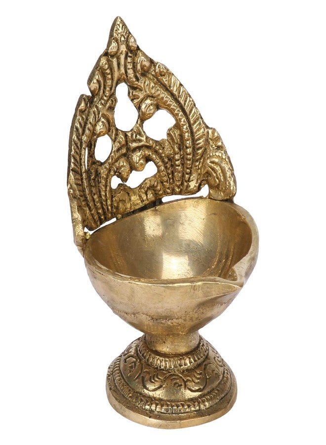 كارتيك مصباح زيتي مصنوع يدويًا من النحاس الأصفر من كارتيك مع حامل (ذهبي_3 بوصة × 3 بوصة × 4 بوصة)، قياسي (MNKBDIYA300GM4K2) - Image 2